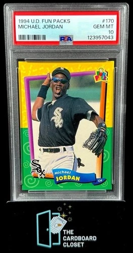 Michael Jordan 1994 Upper Deck Fun Pack #170 PSA 10 White Sox Baseball