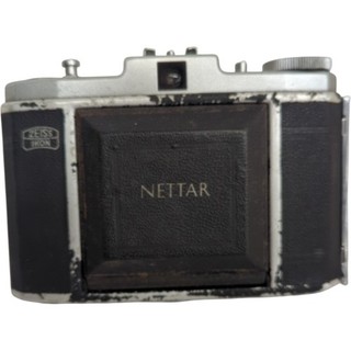 Zeiss Ikon Nettar Vintage Folding Camera Black Finish Parts Only Untested