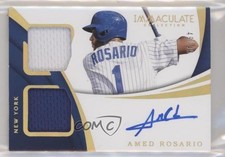 2018 Panini Immaculate Rookie Dual Materials Gold 49/49 Amed Rosario Auto fm0