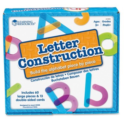 Learning Resources LRN8555 Letter Construction Set Colorful