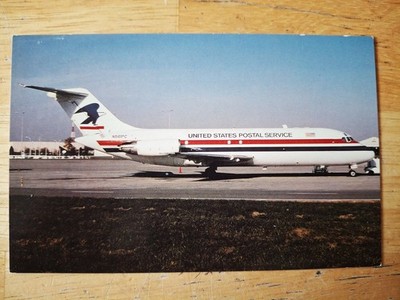 USPS United States Postal Service Douglas DC-9-15 Postcard