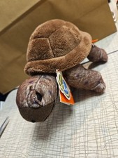 Wild Republic Tortoise Plush Stuffed Animal Brown Turtle Wildlife Realistic 8"
