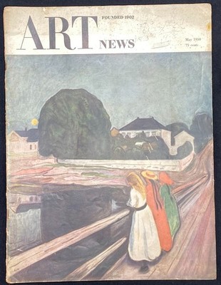 ART NEWS - May 1950 - Edvard Munch - Girls on the Bridge - Eames Chairs