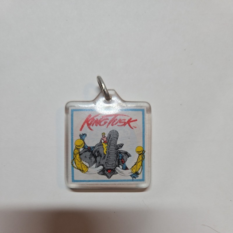  1987 "King Tusk" elephant keychain from Ringling Bros Barnum & Bailey Circus.