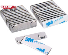 Magreen Strong Magnetic Name Badge Holders with Steel Back Plate, 24 Pack Name T