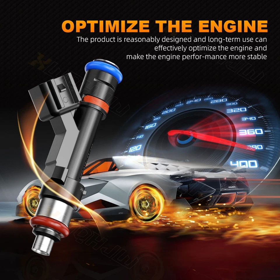 4 piezas de inyectores de combustible genuinos flujo compatible para 2006-2009 para Mercury Milan 2,3 L I4 Foto 3 de 4