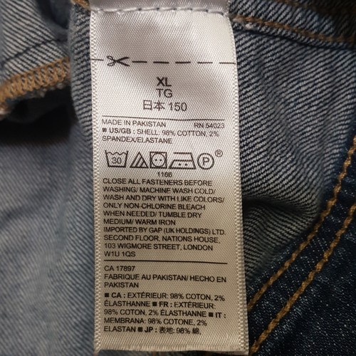 Gapkids Size XL Girls Jean Jacket Blue Denim - Picture 7 of 8