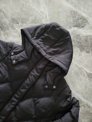 Jaeger Feather & Down Padded/Quilted Hooded Puffer Coat - Size 10 - Picture 3 of 17