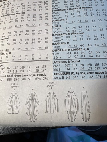 Renaissance costume sewing pattern No 3552 Cosplay UNCUT SIZE 6-22 Butterwick - Picture 3 of 4