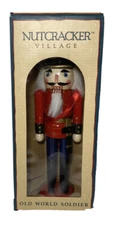 Old World WOODEN NUTCRACKER 10" Soldier Hand-crafted Collectible 1999 May Depart