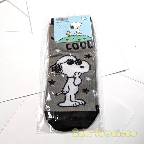 Peanuts Snoopy Kids Socks Joe Cool Sunglasses Cotton Blend Elastic 20-24cm JP - Picture 2 of 4
