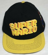 Nintendo Snapback Hat Super Mario Yellow and Black Youth Boys/Girls Hat 2019