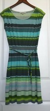 ANN TAYLOR LOFT STRIPED MULTICOLOR WOMEN'S DRESS SIZE XS         -         A20/7