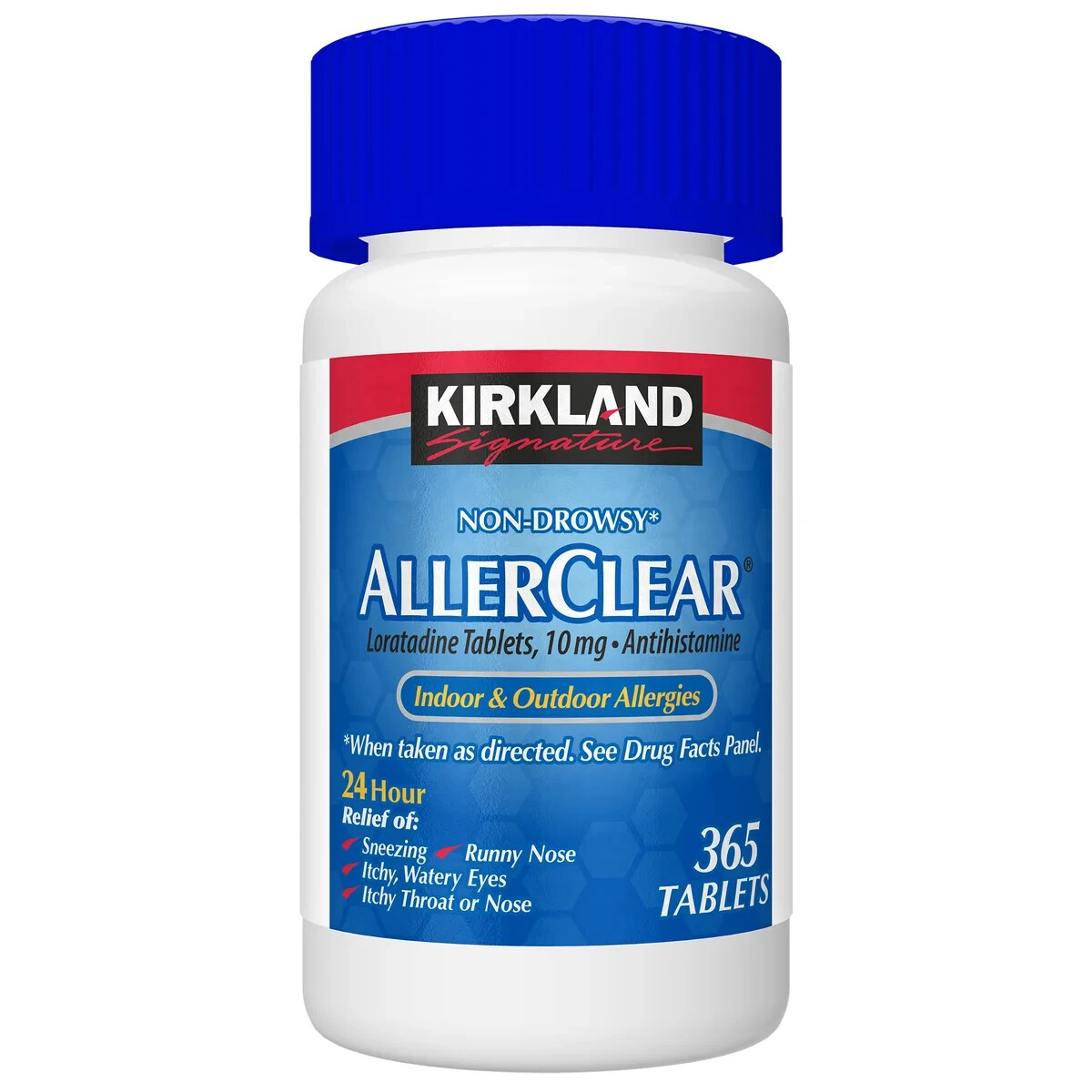 NEW Kirkland Signature Non-Drowsy AllerClear Antihistamine 10mg., 365 Tablets