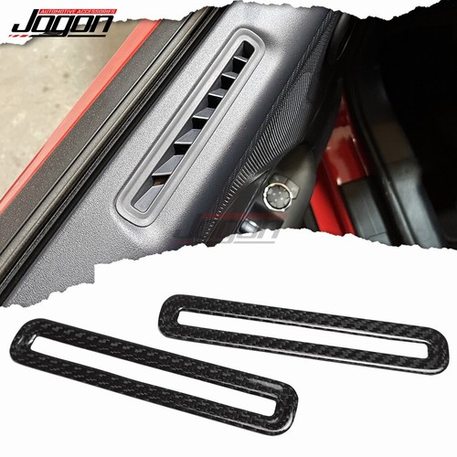 Cubierta de marco de ventilación de aire interior de carbono para puerta para Ford Mustang S650 EcoBoost GT 24+ - Imagen 4 de 10