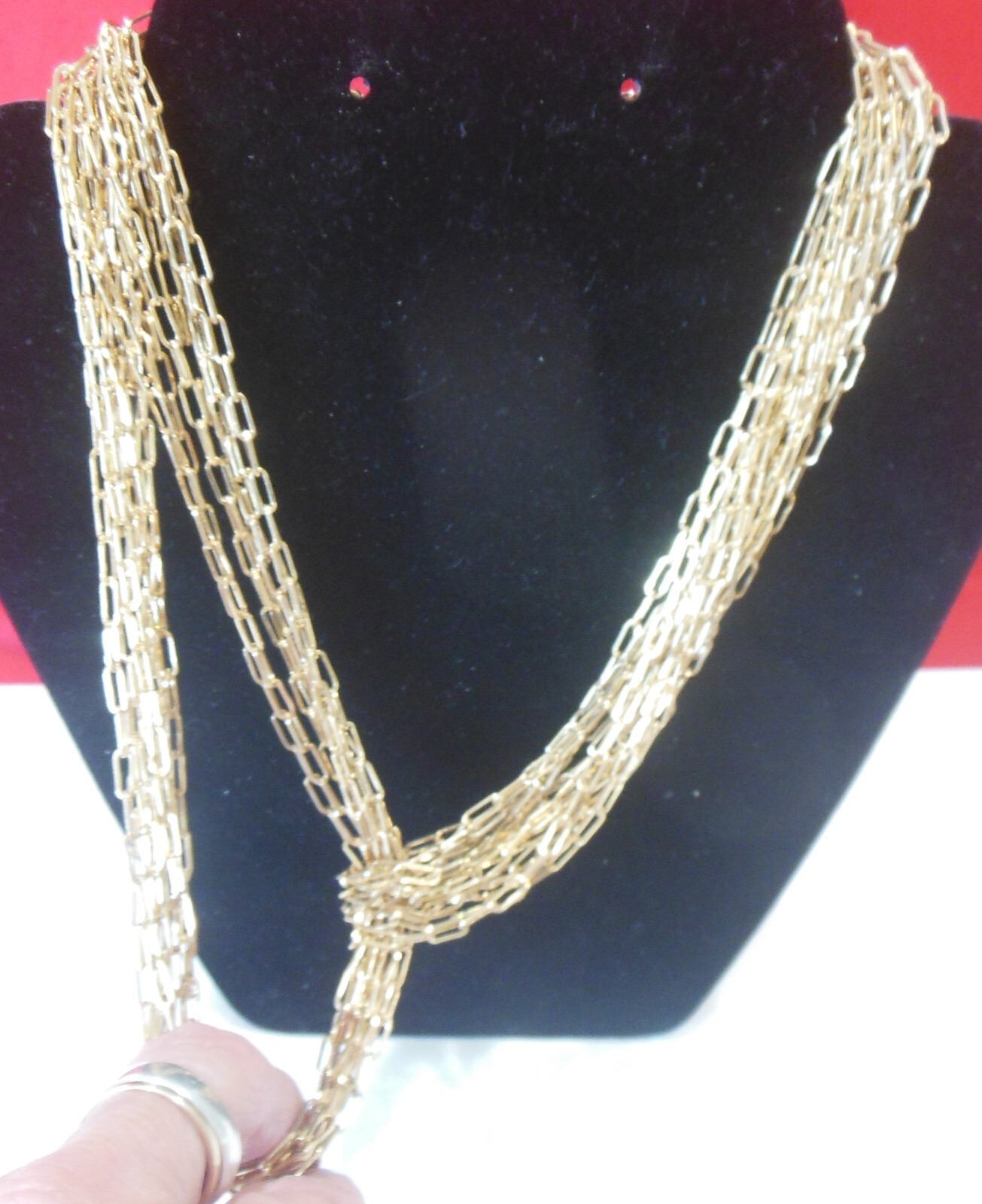 Francesca Visconti Gold-tone Rectangular Cable Ch… - image 2