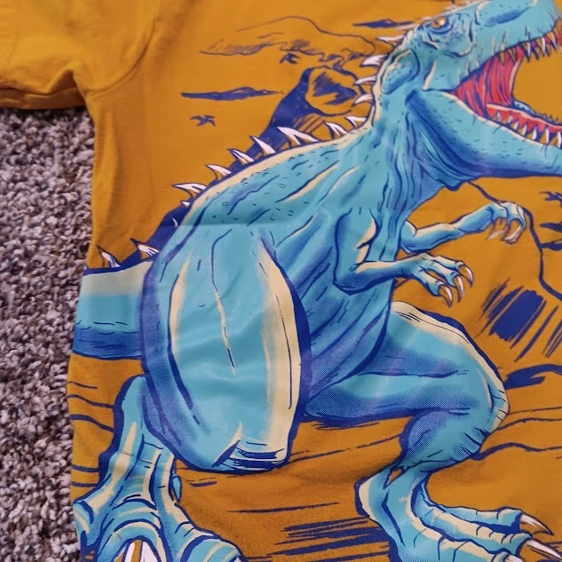 Camiseta Dinosaurio Niños XS 4 The Children's Place Naranja Manga Corta Foto 3 de 4