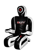 DEFY BRAZILIAN REAL ARTIFICIAL LEATHER KNEELING DUMMY MMA JUDO ART Black-White