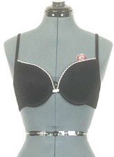 Frederick  s of Hollywood black lace padded bra 36C 485