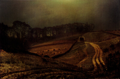 John Grimshaw Under The Harvest Moon 1872 17''x 22'' Archival Art Print