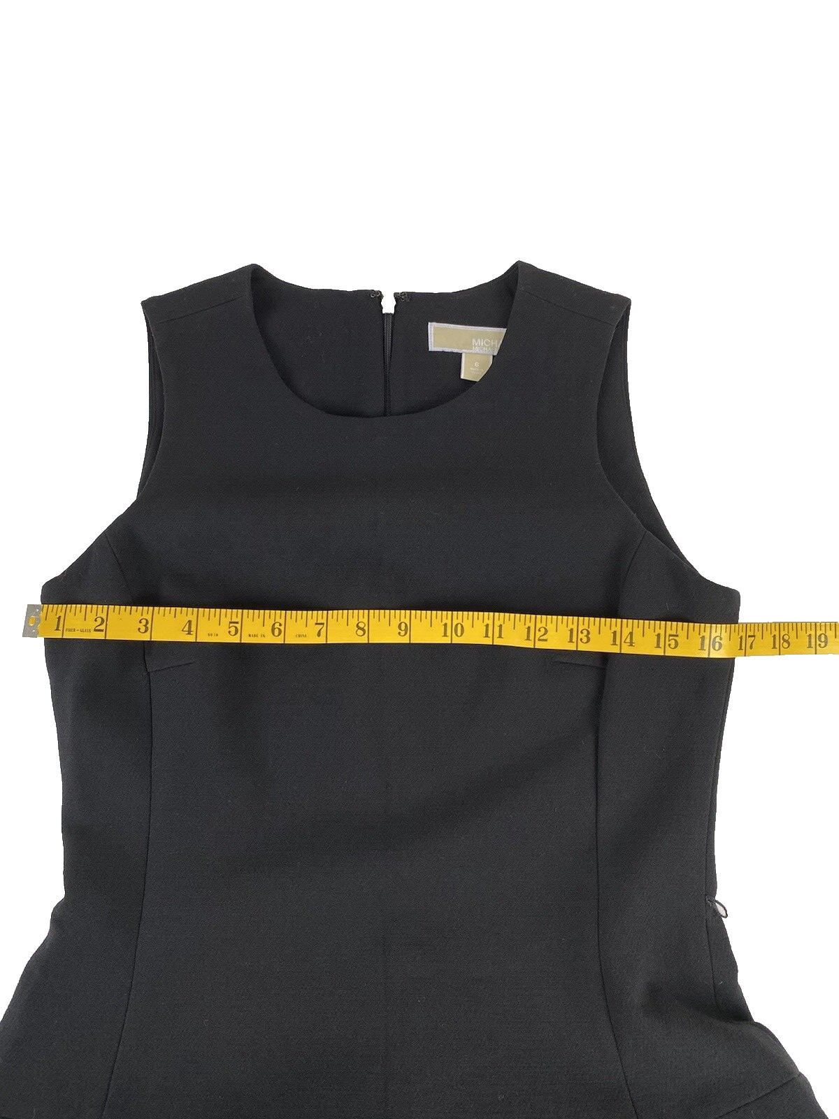 Michael Kors Women's Sleeveless Black Dress Size 6 Knee Length Missing Belt thumbnail 8