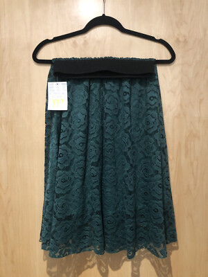 Jupe Longue Lularoe Lola Taille XXS/S - Noir Et Blanc Dentelle, élastique à La Taille - Occasion Très Bon état