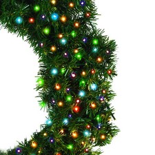 NEW  Holiday time 150 Counts LED Micro Light Set Green Wire Multi-Color Bulb