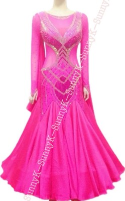 jz Robe de danse latine femme fait main samba balançoire salsa