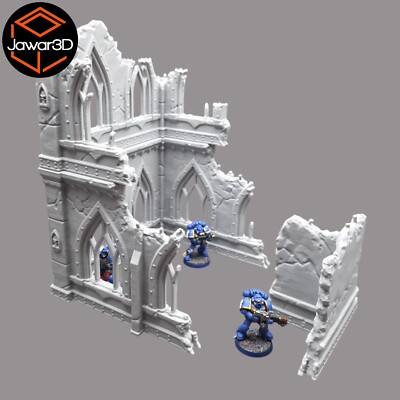Ruined Empire 2 Floors #22 - 28mm Wargaming Scatter Terrain Scenery Tabletop
