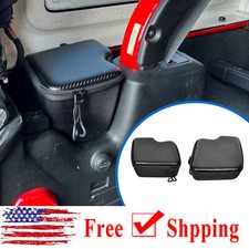 2x Rear Trunk Cargo Storage Bag Carbon Fiber ...