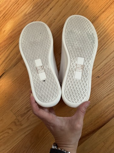 J. Crew Platform Canvas Sneakers with Stripe White Style BN868 Size 8 - Picture 5 of 8
