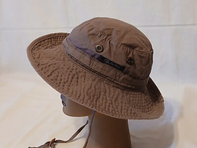 CABELA'S Bucket Fishing Hunting Camping Safari Summer Sun Bonnie Hat - sz S/M