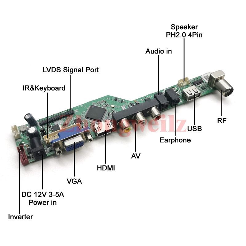 For LTN170X2-L02/L03 30Pin LVDS 1-CCFL 1440x900 USB AV VGA For LTN170X2-L02/L03 30Pin LVDS 1-CCFL 1440x900 USB AV VGA