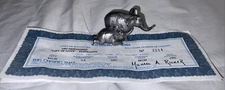 Michael Ricker Pewter Casting  Friendship 'Gift of Love' Elephants #3214 1995