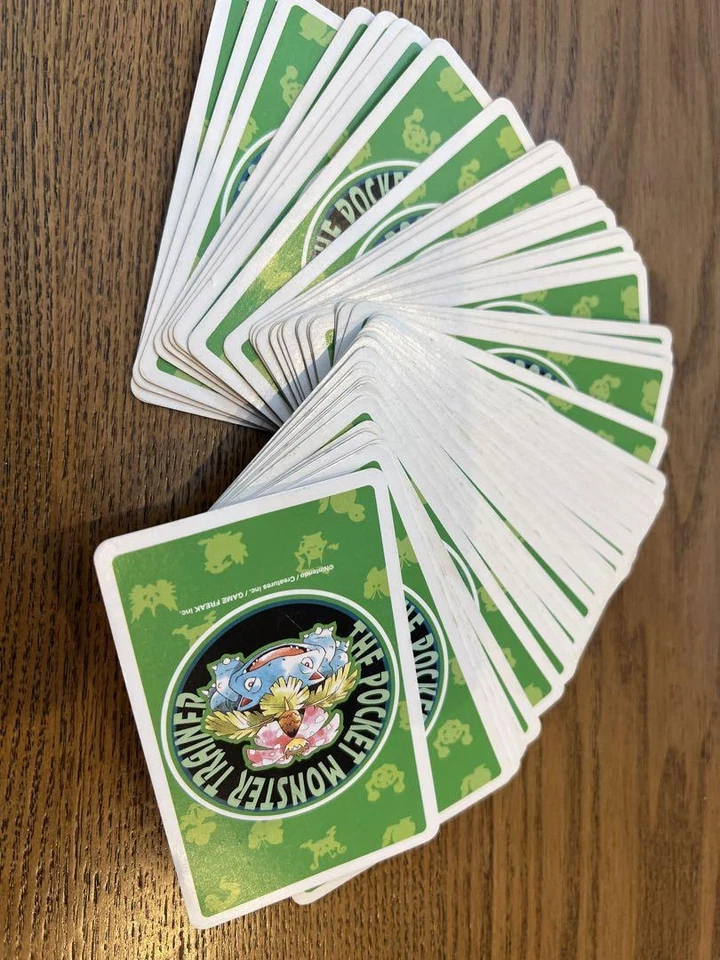 Pokemon Japanese Poker Playing Cards Deck Red Green Charizard Venusaur 108 Cards - Image 4 of 4