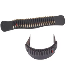 Cowhide Leather Rifle Cartridge Reload Holder, Belt Loop, 22 Loops Rifle Shells