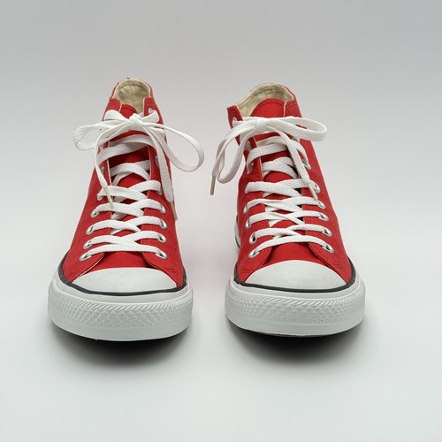 Converse Men's Chuck Taylor All star High Top Sneaker Canvas Upper Red Size 9 - Picture 2 of 12