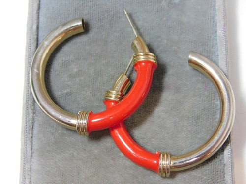 Pilgrim Skanderborg Gelb Basis Metall, Grün Emaille, Kristall Ohrstecker