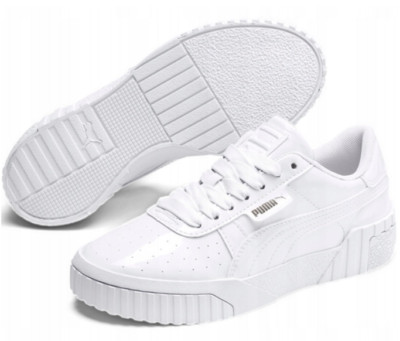 Puma Kinder Cali Patent Sneaker / Triple White / UVP 50£