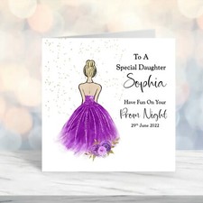 Personalised Prom card Girls Daughter Granddaughter Friend Niece School Prom