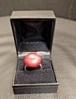 Vintage 925 Sterling Silver and Red Jasper Pendant Ring (Signed JGL)