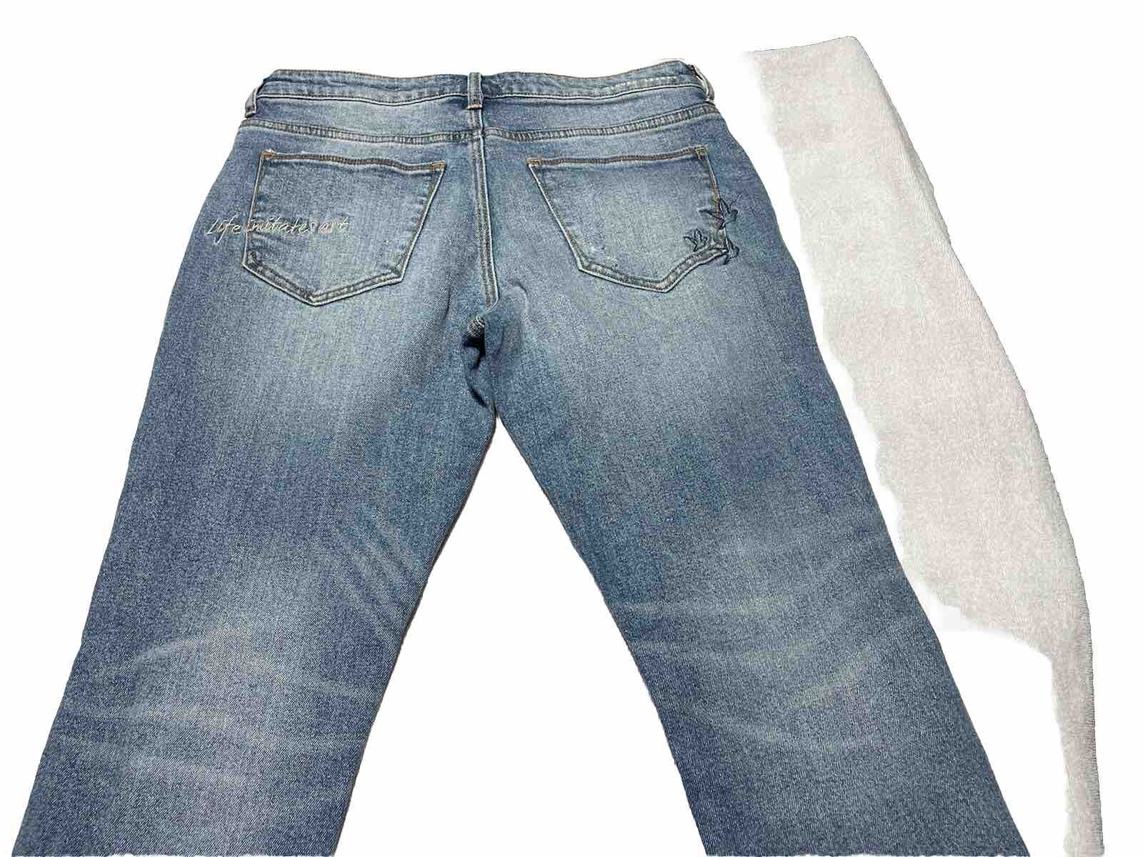 Guilded Intent Cactus Mountain Embroidered Jeans … - image 2