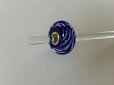 Authentic Trollbeads Unique Glass Brand New Charms Arctic Stripes 61188