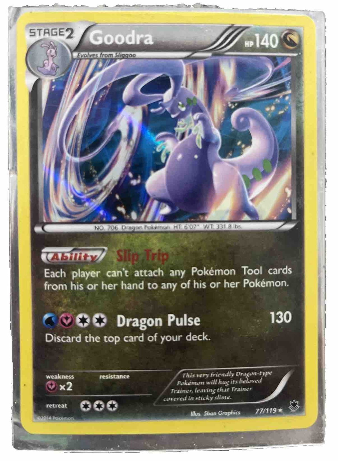Pokémon TCG Goodra Phantom Forces 77/119 Holo Rare Mint Condition 2014