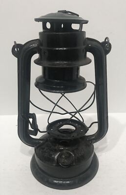Vintage ANCHOR BRAND 225 Iron Kerosene Lamp Lantern Collectible Handle BLACK 