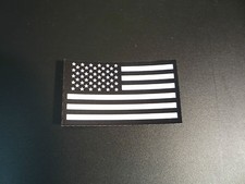 FWD USA FLAG WHITE ON IR MB solasX PATCH 3.5"X2" 2nd WITH VELCRO&reg; BRAND FASTENER