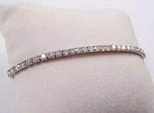 5 Ct Round Cubic Zirconia Womens Tennis Brace...