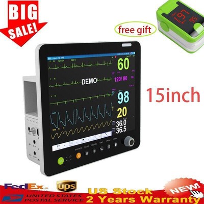 Medical Portable Multi-parameter 15 Inch Modular Plug-in Patient Monitorgift CE