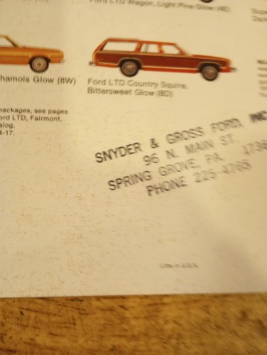 1980 Ford Wagons LTD, Fairmont, Pinto, Club Wagon Vintage Sales Brochure catalog - Picture 12 of 12