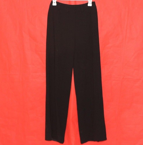 Black Career Dress Flat Front Pants | eBay